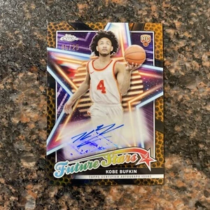 2023-24 Kobe Bufkin Topps Chrome Future Stars Rc Auto SSP #d /25 Orange Retail - Bild 1 von 3