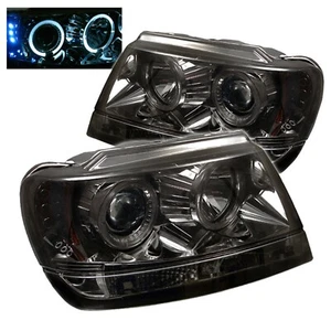 Spyder Auto 5011169 Halo LED Projector Headlights Fits 99-04 Grand Cherokee (WJ) - Foto 1 di 1