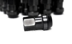 20 set Black Titanium Lug Wheel Nut 12x1.5 Floating Seat HEX17 - Picture 1 of 7