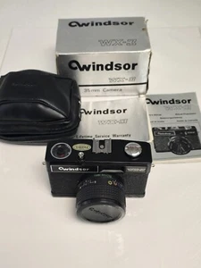 Windsor WX-3 fotocamera pellicola 35 mm con custodia f:50 mm 1:6 vintage 1982 - Foto 1 di 9