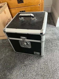 Neo Zilla Black 100 Vinyl LP 12" Record DJ Storage Aluminium Flight Carry Case - Photo 1/5