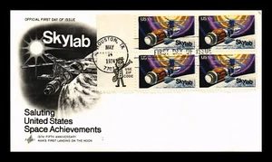 DR JIM STAMPS US SKYLAB SPACE ACHIEVEMENTS FDC ZIP BLOCK ARTCRAFT CACHET COVER - Picture 1 of 2