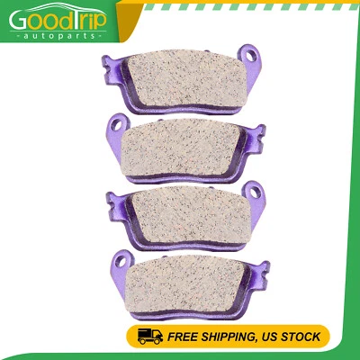 Front Rear Fits 2005-2009 Honda VTX1300R VTX1300C Brake Pads Carbon Fiber - Image 1 of 4