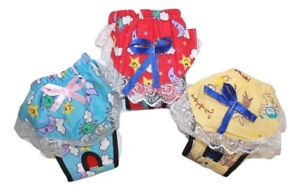 Dog Puppy Diaper Sanitary Pants Skirt Lace Female Girl Flannel For SMALL Pet