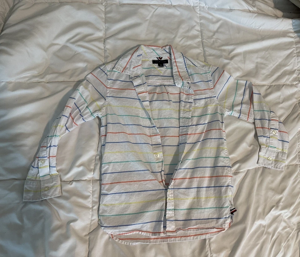 Tommy Hilfiger Long Sleeve Shirt Boys 6/7 - Image 1 of 1