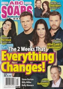 ABC Soaps In Depth Mar 26, 2018 BILLY MILLER-JAMES DEPAIVA-ANDERS HOVE-C GRIMES - Picture 1 of 1