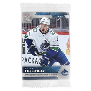 2021-22 NHL Topps NOW® Sticker  #217 🏒 Quinn Hughes 🏒 Vancouver Canucks - Picture 1 of 1