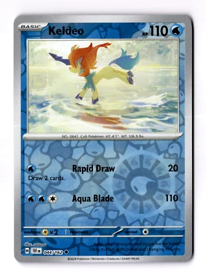 Keldeo 044/162 Sv05: Temporal Forces Reverse Holo - Image 1 of 3