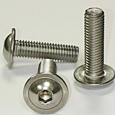 Linsenkopfschrauben Flansch M3 M4 M5 M6 M8 M10 Edelstahl V2A DIN-ISO 7380-2 - Bild 1 von 2