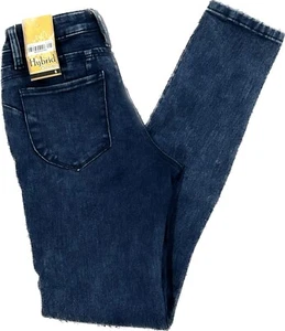 Neu mit Etikett Hybrid & Co. Jeans Junior Größe 5 Skinny Blau Dunkle Waschung Super Stretch Denim - Bild 1 von 14