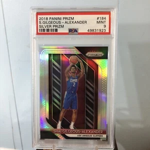 SHAI GILGEOUS ALEXANDER 2018 PANINI PRIZM ROOKIE SILVER PSA 9 - Picture 1 of 3