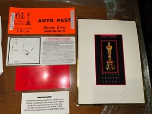 Original 61st Annual Academy Awards Program | with PARKING PASSES & INSTRUCTIONS - Picture 1 of 9