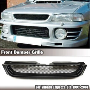 Kit de malla de rejilla de parachoques delantero negro mate para Subaru Impreza 6th 1997-2001 - Imagen 1 de 10