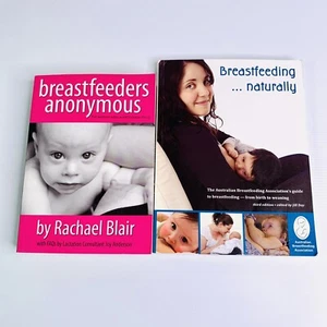 2x Australian Breastfeeding Book Breastfeeding Naturally 3rd+ Breastfeeders Anon - Bild 1 von 12