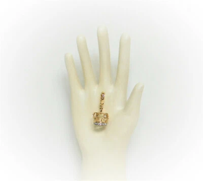 Juicy Couture 2010 Oro 3D Corona Cruz Real Dije YJRU4613 Foto 1 de 4