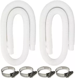 2 Pack Pool Pump Replacement Hose 1.25" Diameter 59" Long Pool Filter Replacemen - Picture 1 of 2