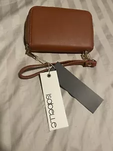 isabelle wristlet wallet. rust brown color - Picture 1 of 4