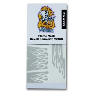 Flame Paint Stencil Template for Revell Kenworth W900 Truck - Picture 1 of 2