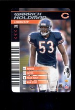 2002 NFL Showdown WARRICK HOLDMAN Chicago Bears 1ST & Goal Rare Card