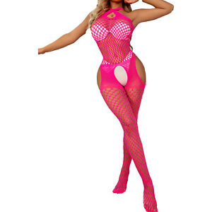 Women Sexy Fishnet Lingerie Body Stockings See-through Tights Bodysuit Nightwear