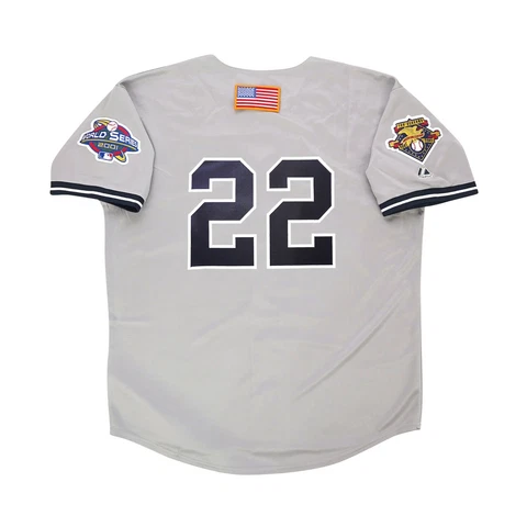 Roger Clemens 2001 New York Yankees Grey World Series Road Jersey Men's (S-3XL) Cover
