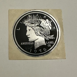 Vintage Sticker Lady Liberty 1976 American Label Company USA Decal Americana - Picture 1 of 3