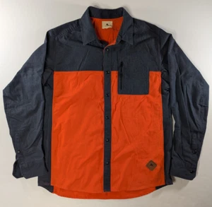 Burton Dry Ride Shirt Mens Large Long Sleeve Button Up Color Block Outdoor - Picture 1 of 7