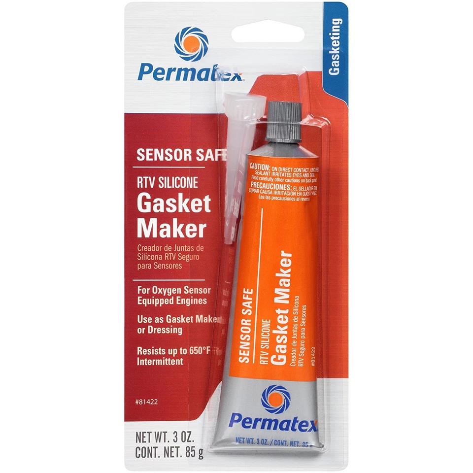 Intake Manifold Oxygen Sensor Safe RTV Gasket Maker ORANGE PERMATEX 3 oz - Image 1 of 1
