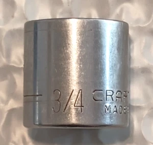CRAFTSMAN TOOLS USA V43007, 3/8" DRIVE, 3/4" SOCKET, SHALLOW, 6 POINT. - Bild 1 von 8