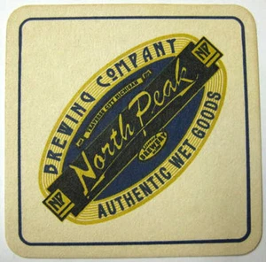 NORTH PEAK BREWING COMPANY Beer COASTER, Mat, Traverse City, MICHIGAN 2003 issue - Picture 1 of 1