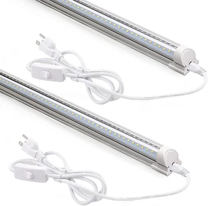 Barrina LED Shop Lights 2FT, 20W 3000LM 5000K, T8 LED Light Fixture, Clear Cover - Picture 1 of 12