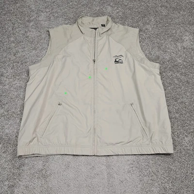 Chaleco de golf Greg Norman para hombre cremallera completa bolsillos cortavientos 2008 abierto en Estados Unidos beige XL Foto 1 de 4