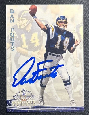 Dan Fouts Signed Card San Diego Chargers - 1994 Roger Staubach NFL Football Auto - Image 1 of 2