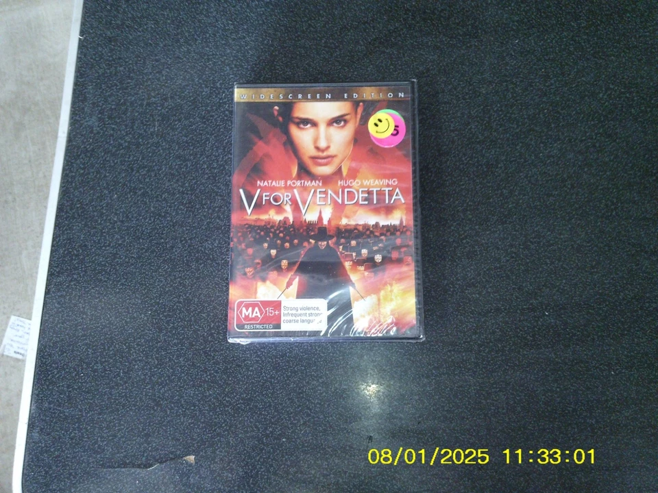 V For Vendetta DVD - Natalie Portman  brand new sealed dvd region 4 t368 - Image 1 of 1
