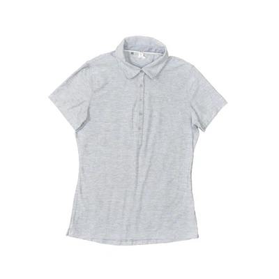 Under Armour Women's Size S Polo Short Sleeve Gray Solid Polyester Collared - Image 1 of 4