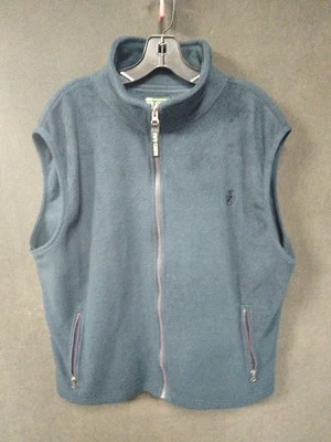 Chaleco Ivy Crew Poliéster Cremallera Talla Grande Azul Oscuro *No Descolorido, Mala Iluminación* Foto 1 de 3