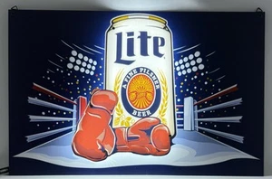 Miller Lite Boxing LED Lighted Sign - NIB - Picture 1 of 5