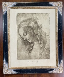 Leonardo Da Vinci gerahmter Wandkunstdruck 1508 La Scapigliata 2979A/2985 Italien - Bild 1 von 16