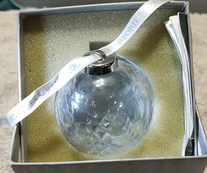2001 Waterford Crystal BALL ORNAMENT "TIMES SQUARE HOPE FOR ABUNDANCE" EUC - Picture 1 of 13