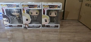 Lot Funko Pop Attack On Titan Annie #236 Erwin #462 Hange #464 - Imagen 1 de 16