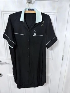 Fred Perry Amy Winehouse Bowling Shirt Dress Black Size 10 Brand New - Picture 1 of 7