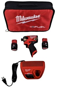 Milwaukee 2551-22 M12 aumento de combustible 1/4 pulg. Kit de impacto compacto hidráulico hexagonal - Imagen 1 de 12