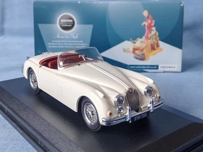 Oxford Diecast 1:43 - JAGXK150002 Jaguar XK 150 Roadster - Old English White. - Image 1 of 4