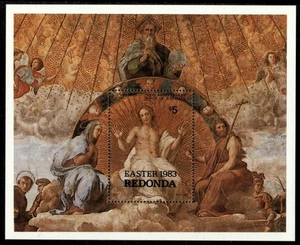 Redonda 1983 - Raphael Easter Art - Souvenir Stamp Sheet - Scott #132 - MNH - Bild 1 von 1