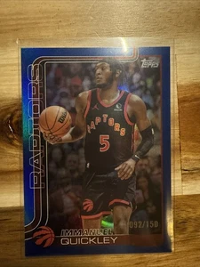 2025-26 Topps #32 Immanuel Quickley Blue Rainbow #/150 - Bild 1 von 2