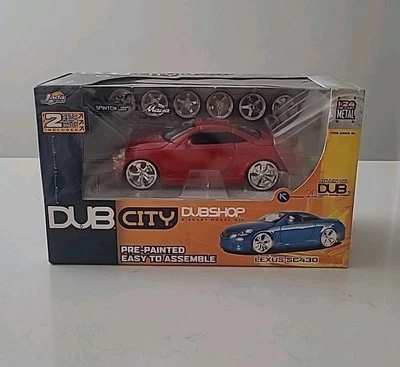 JADA 1:24 LEXUS SC430 DIECAST MODEL KIT  DUBCITY DUBSHOP SPINTEK SEALED (B2-CL) - Image 1 of 4