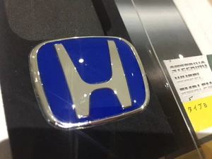 J's Blue steering wheel badge for Honda Civic Odyssey Jazz CRV Type R 53x 43mm A - Bild 1 von 9