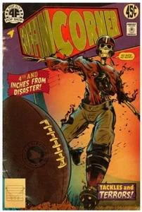 COFFIN CORNER Pop Fly Shop Football Art Print Daniel Horine 43/117 - Picture 1 of 5