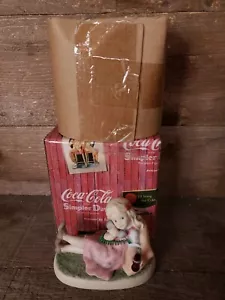 Vintage 1998 Enesco Coca-Cola Simpler Days Girl On Telephone Figure - Picture 1 of 7