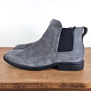 Born Mens Shane Gray Suede Chelsea Boots, Size 8.5, $120 Retail, NWOB - Picture 1 of 7